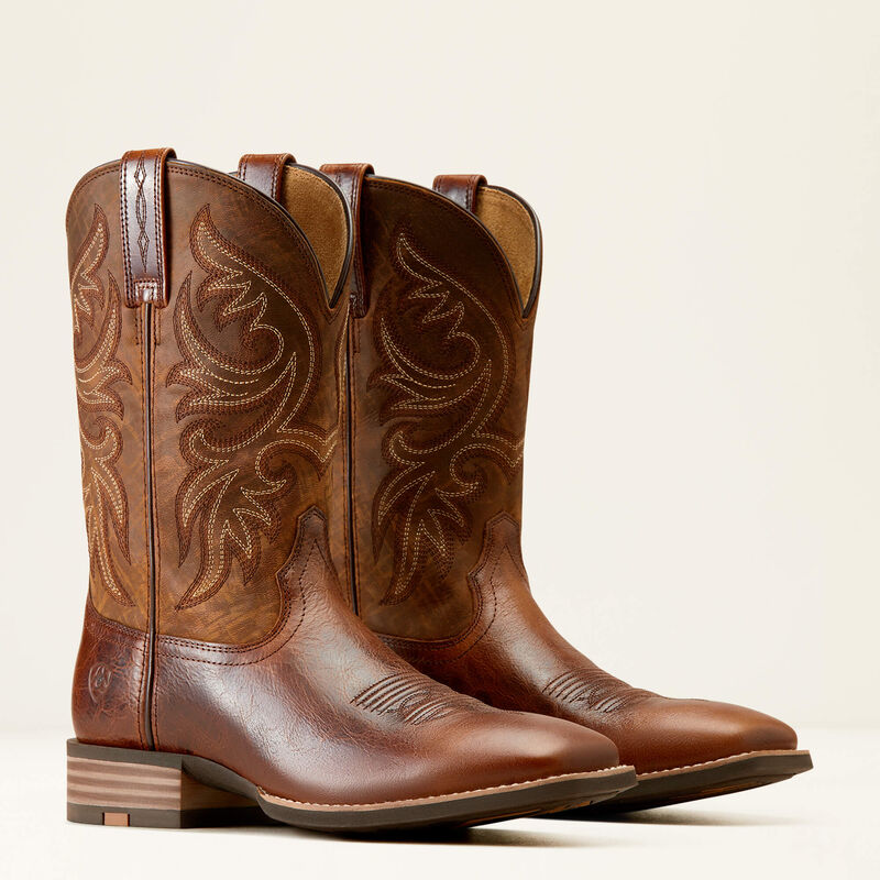 Ariat Men's Slingshot Cowboy Boots - Beasty Brown/Rugged Tan - Irvine Tack & Western Wear