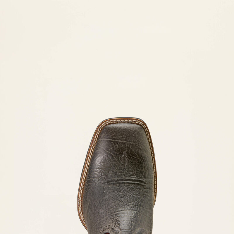 Ariat Men's Sport Wide Square Toe Cowboy Boot- Charcoal Grey Hippo Print
