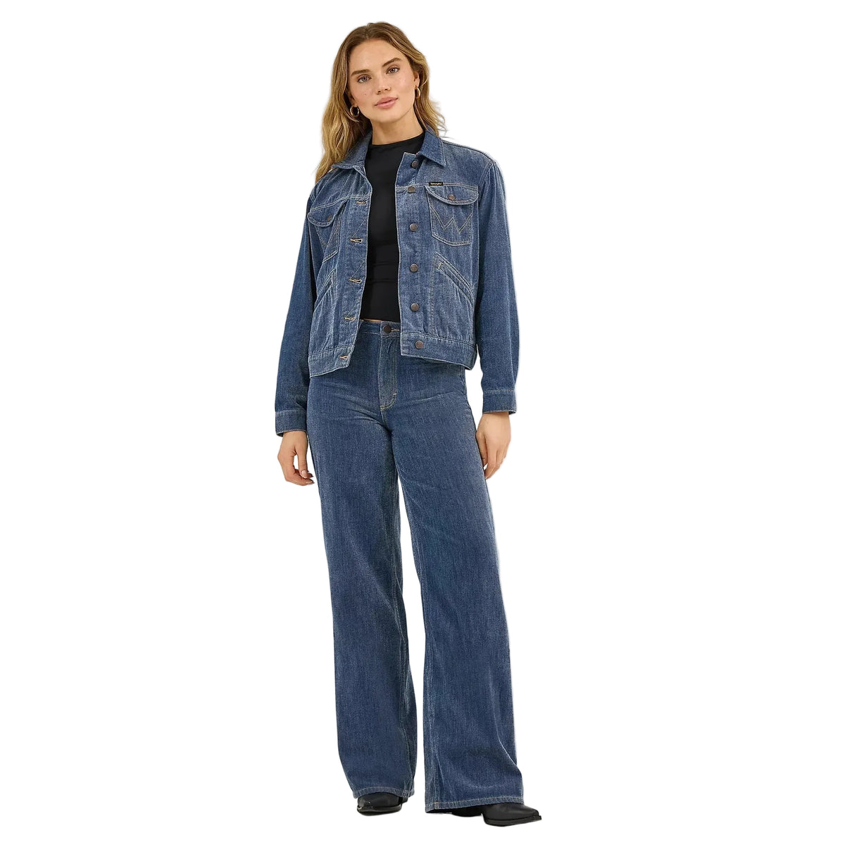 Wrangler Women's Airy Denim Jacket - Blue