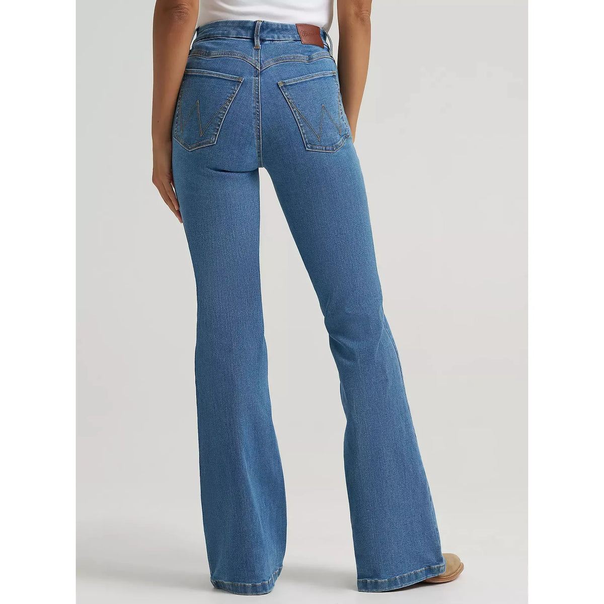 Wrangler Women's Bespoke High Rise Fashion Flare Jean- Jemma