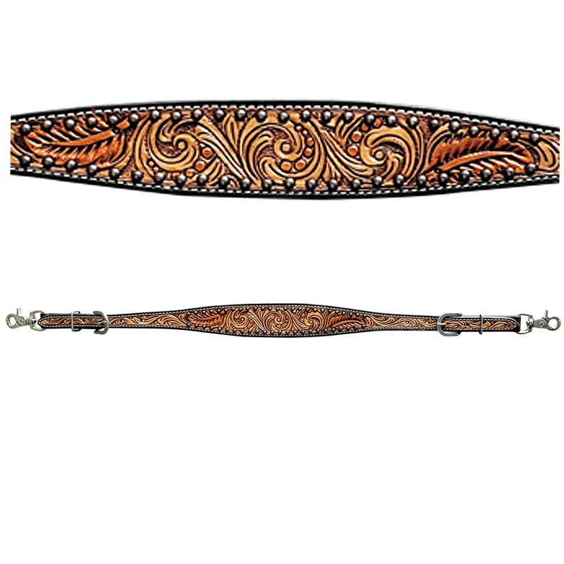Bar H BER388-Western Leather Wither Straps
