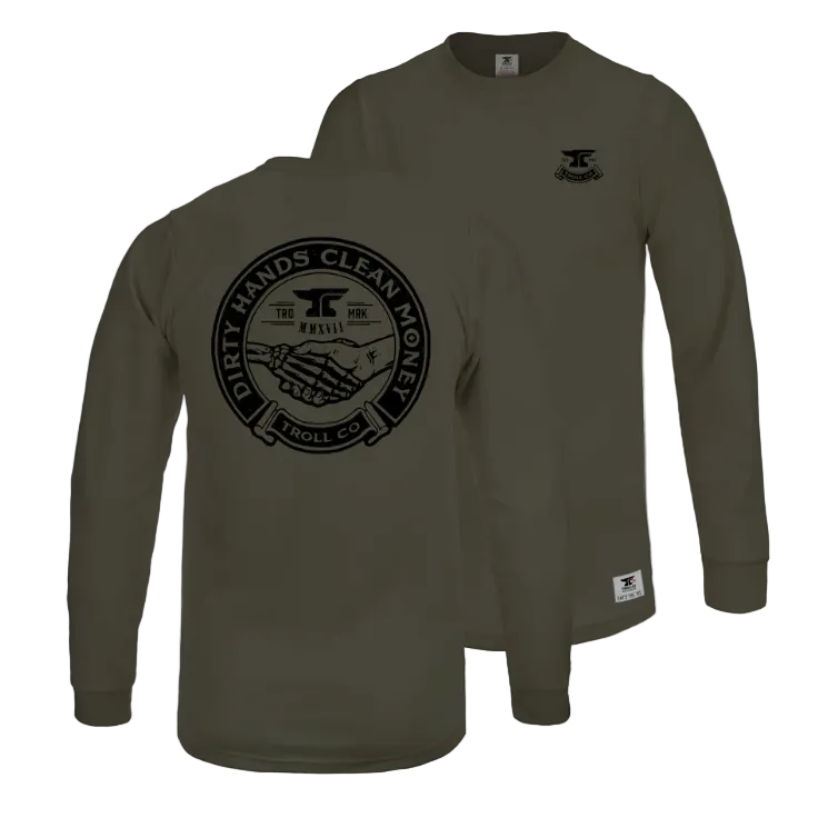 Troll Clothing Co Men's Long Sleeve Haggler Tee Shirt FR - Multiple Colours - Irvine Tack & Western Wear