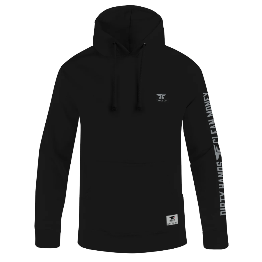 Troll Clothing Co Men's Anvil FR Hoodie- Black