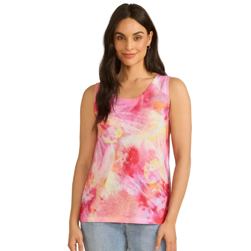 FDJ Women's Sleeveless Scoop Neck Top-Orchid