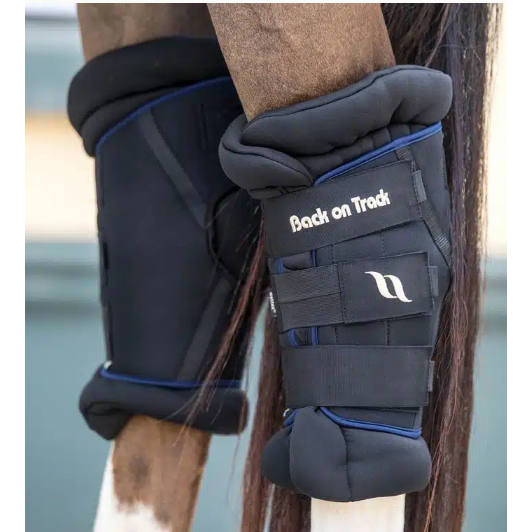 Back On Track Hock Boots Deluxe- Blue