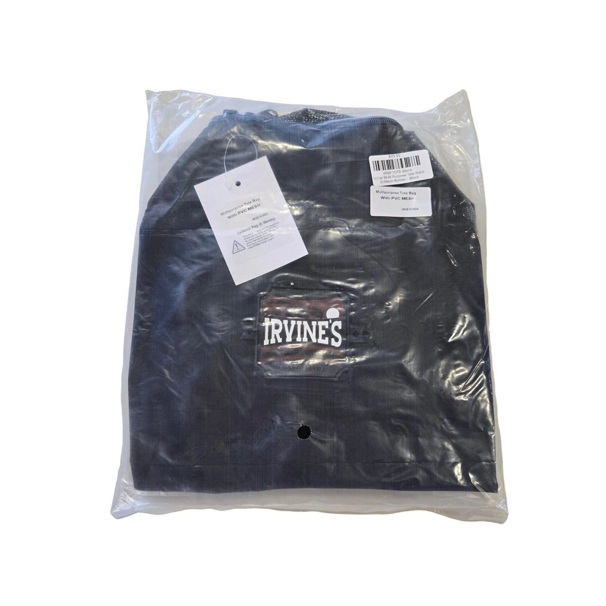 Irvine Multi Purpose Tote Back W/Mesh Bottom - Irvine Tack & Western Wear