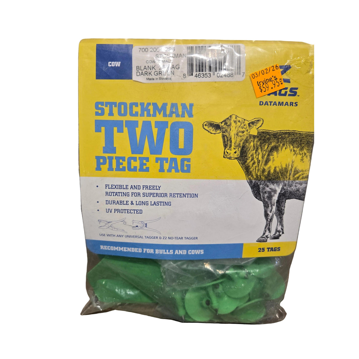 Z Tag Stockman 2 Piece Ear Tag