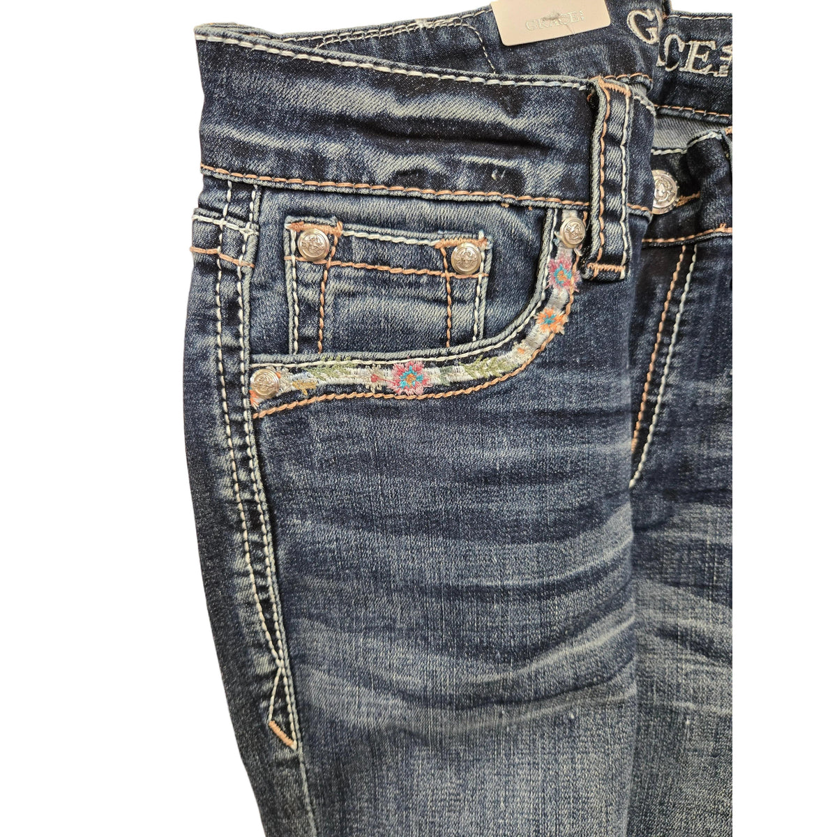 Grace in LA Women's Steer Head Jeans EXC