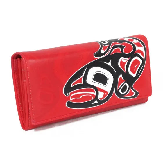Jamie Sterritt Salmon Wallet-Red - Irvine Tack & Western Wear