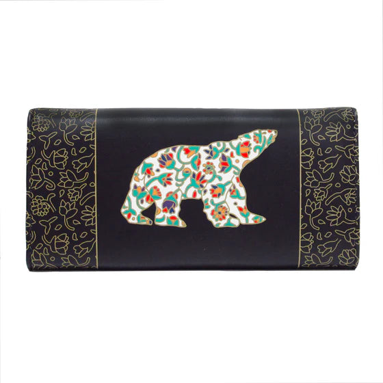 Dawn Oman Spring Bear Wallet- Black
