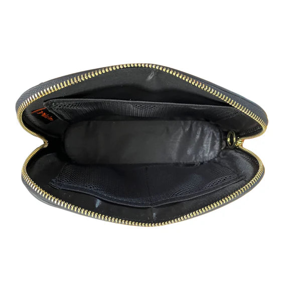 Deb Malcolm Silver Threads Convertible Crossbody Bag- Black