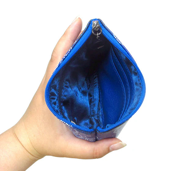 Kim McDonough Celestial Bear Coin Purse- Blue
