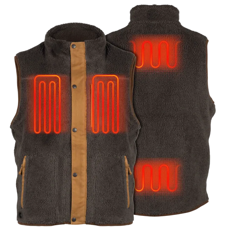 Fieldsheer Men's Ranch Sherpa Vest - Charcoal