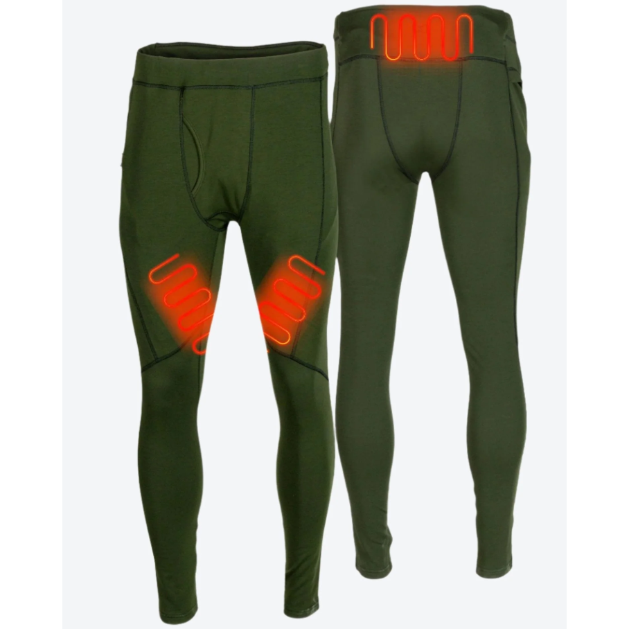 Fieldsheer Men's Baselite Heated Baselayer Pants - Forest Green