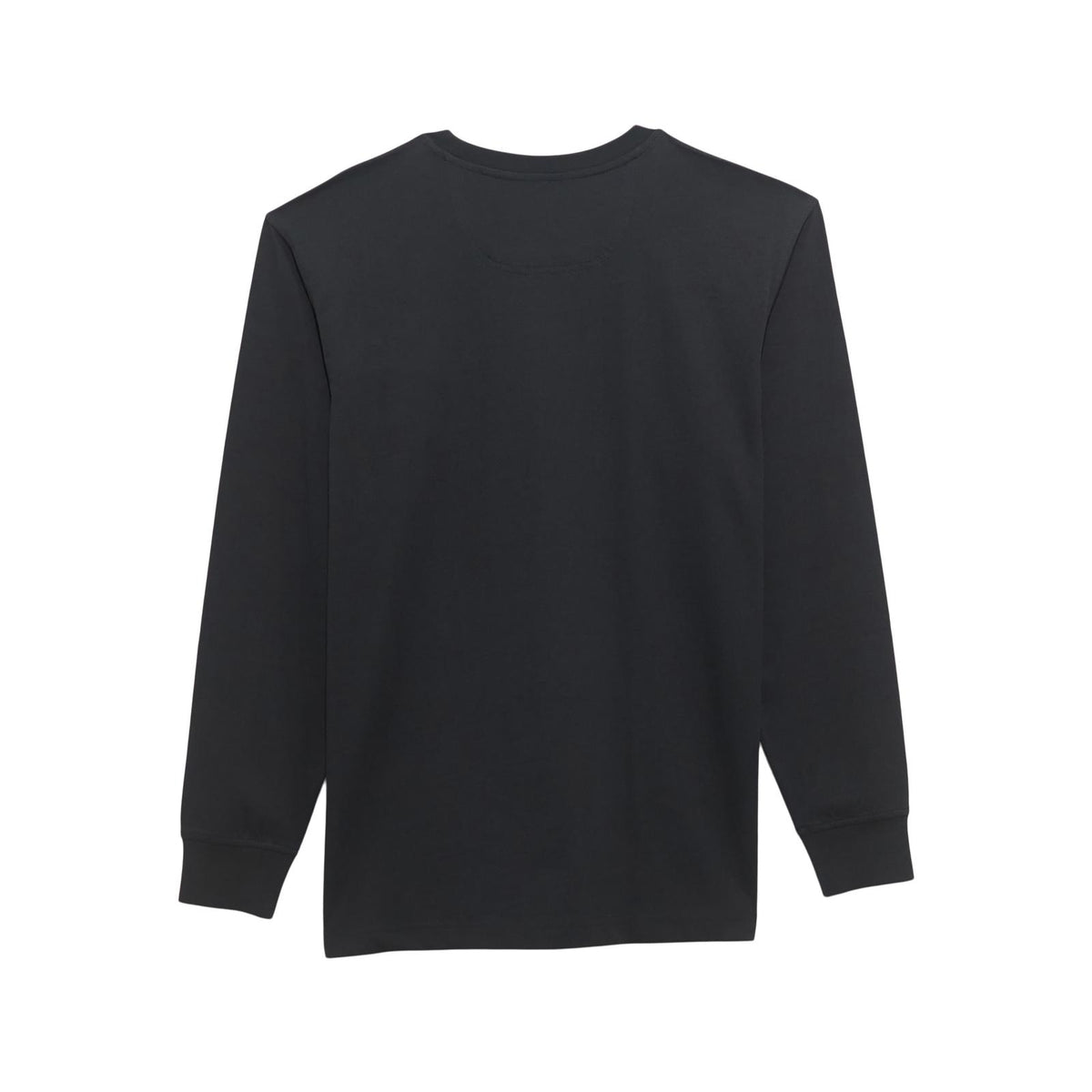 Wrangler Men's Rigg's Workwear Long Sleeve Crew Tee Shirt- Jet Black