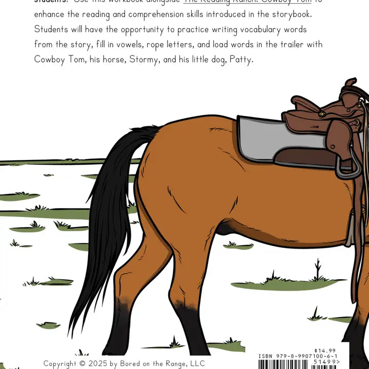 The Reading Ranch Cowboy Tom- Work Book 1