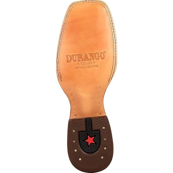 Durango Men's Black 12" Western Black Onyx Ostrich Boot