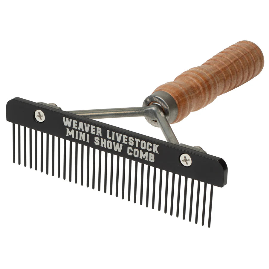 Teflon Mini Wood Handle Show Comb