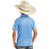 Rock & Roll Boy's Mini Aztec Geo Print Short Sleeve Polo Shirt - Blue