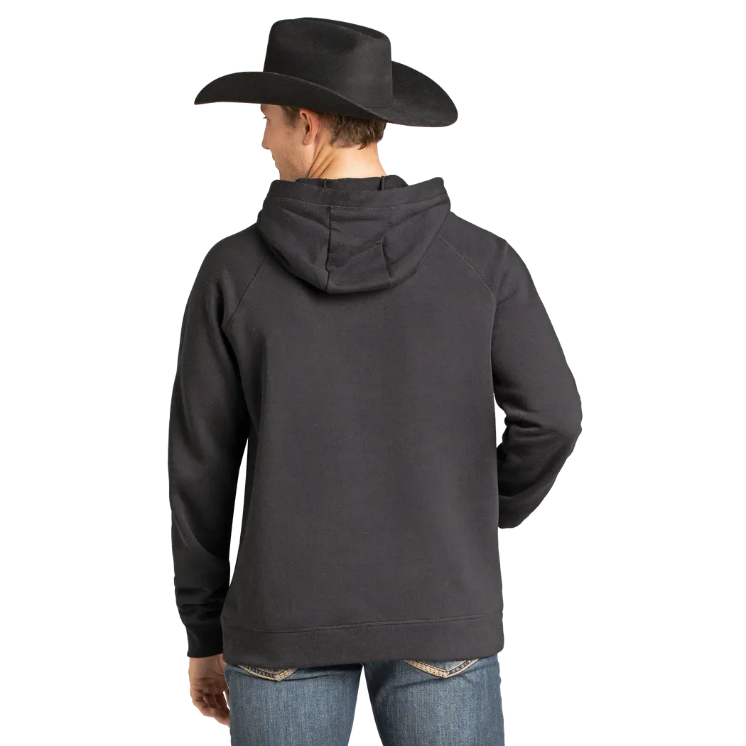 Rock & Roll Men's Long Sleeve Cowboy Nation Skull Graphic Hoodie- Black - Irvine Tack & Western Wear