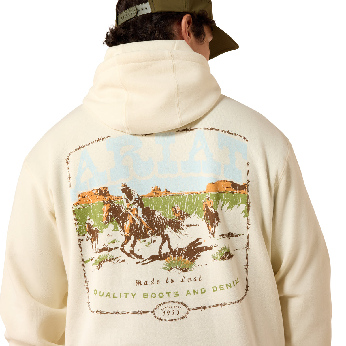 Ariat Men's Pulp Western Hoodie - Turtledove