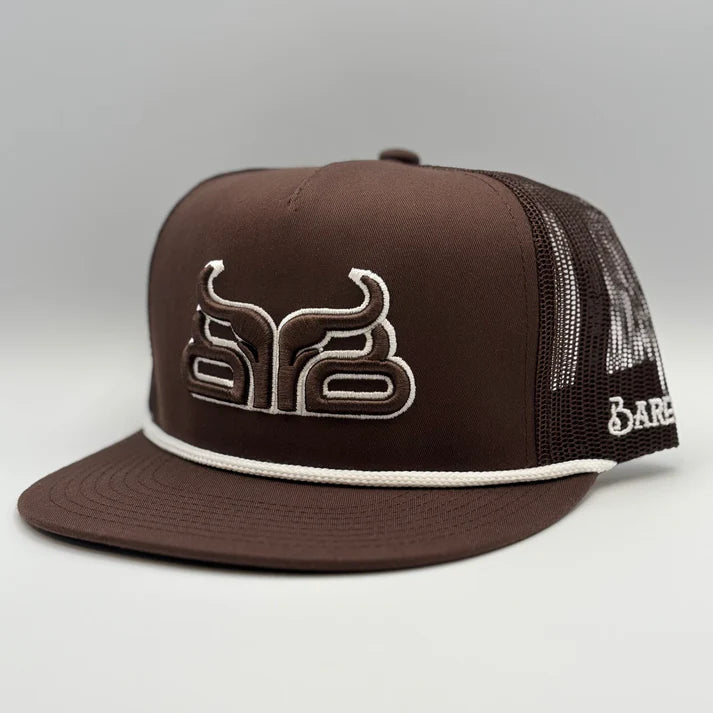 Baredown Bison Flat Cap - Dark Brown