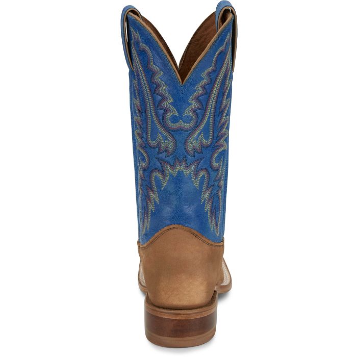 Justin Women's 11" Peyton Western Boot-Distressed Cognac Brown
