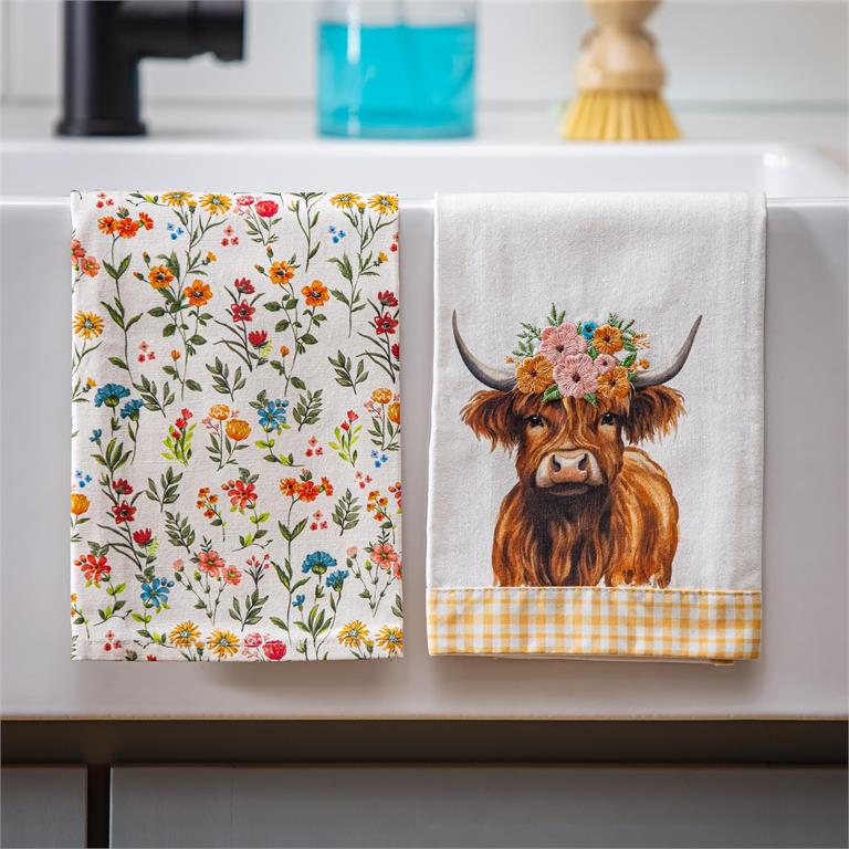 Petal & Plow Farm Animal Tea Towel Set of 4