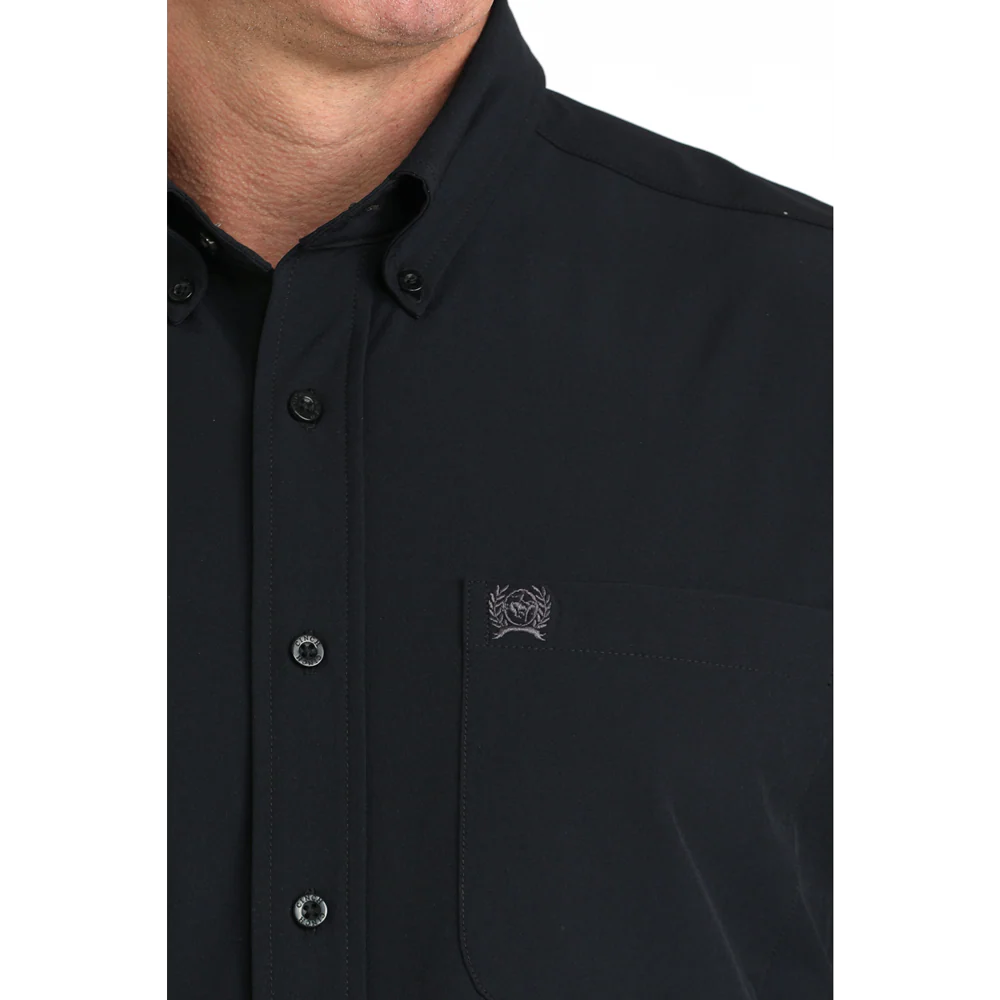 Cinch Men's Arenaflex Western Button Down Long Sleeve Shirt - Black - Irvine Tack & Western Wear