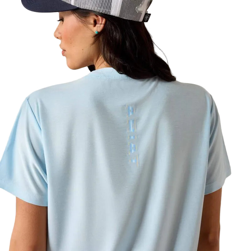Ariat Women's Laguna Logo Short Sleeve Tee Shirt - Nantucket Breeze