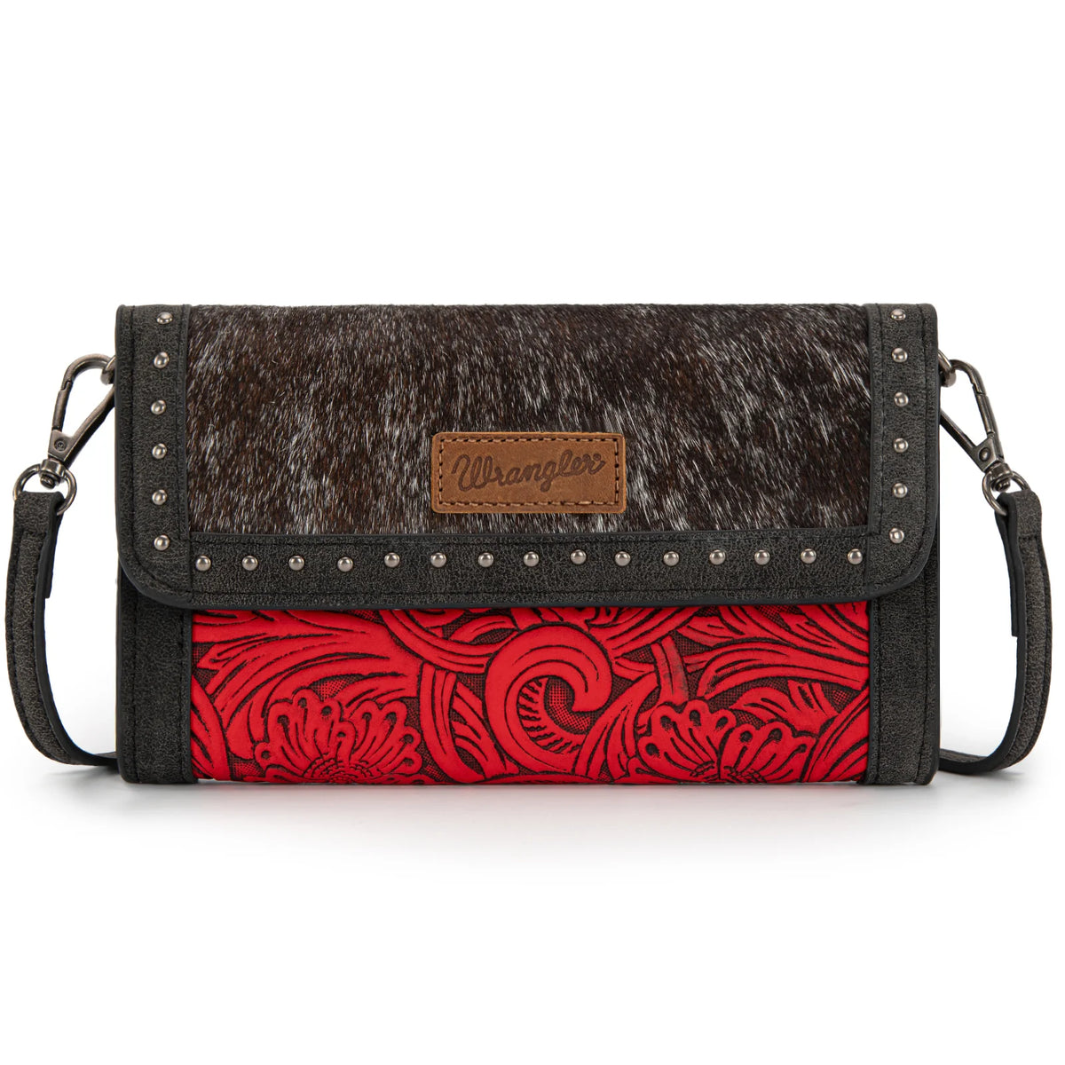 Wrangler Wrangler Genuine Cowhide Wallet Wristlet Crossbody Bag- Multiple Colours - Irvine Tack & Western Wear
