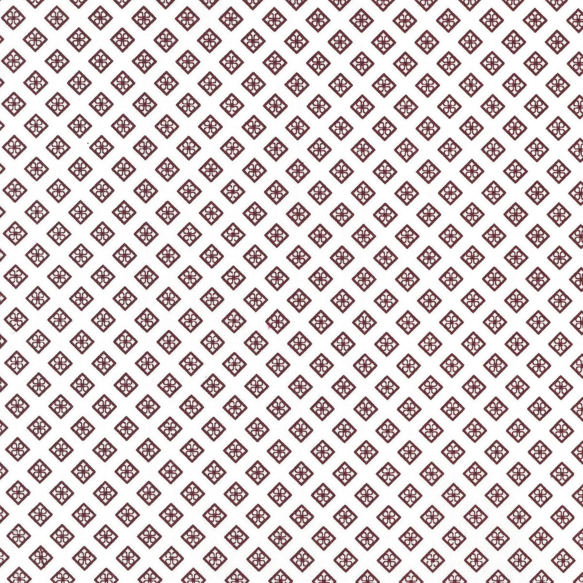 Wrangler Men's Geometric Print Long Sleeve Western Shirt - White/Burgundy