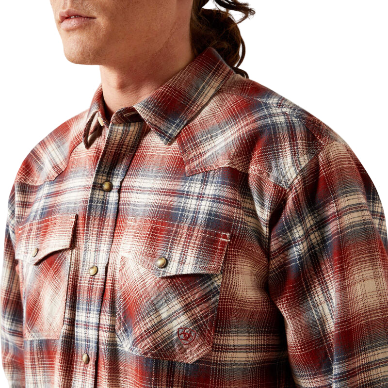 Ariat Men's Harper Retro Fit Long Sleeve Snap Shirt - Rust - Irvine Tack & Western Wear