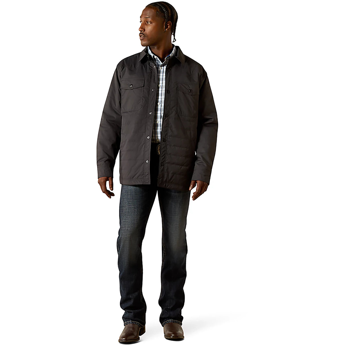 Ariat Men's Quilted Shirt Jacket - Phantom