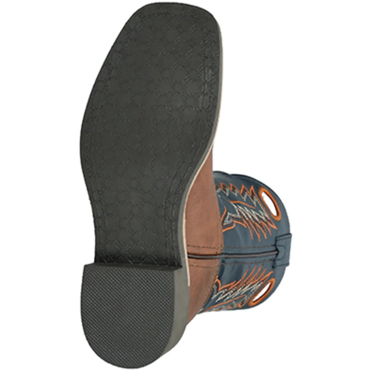 Smoky Mountain Boots Youth El Paso Cowboy Boots-Brown/Navy - Irvine Tack & Western Wear