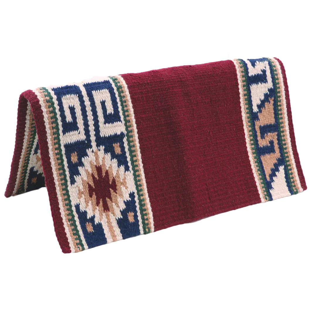 El Paso 4 lb 34 x 36 Saddle Blanket- Design D - Irvine Tack & Western Wear