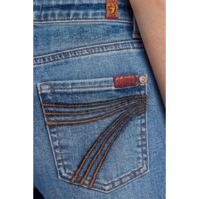 7 For All Mankind Mini Dojo Girl's Jeans- Sea Level