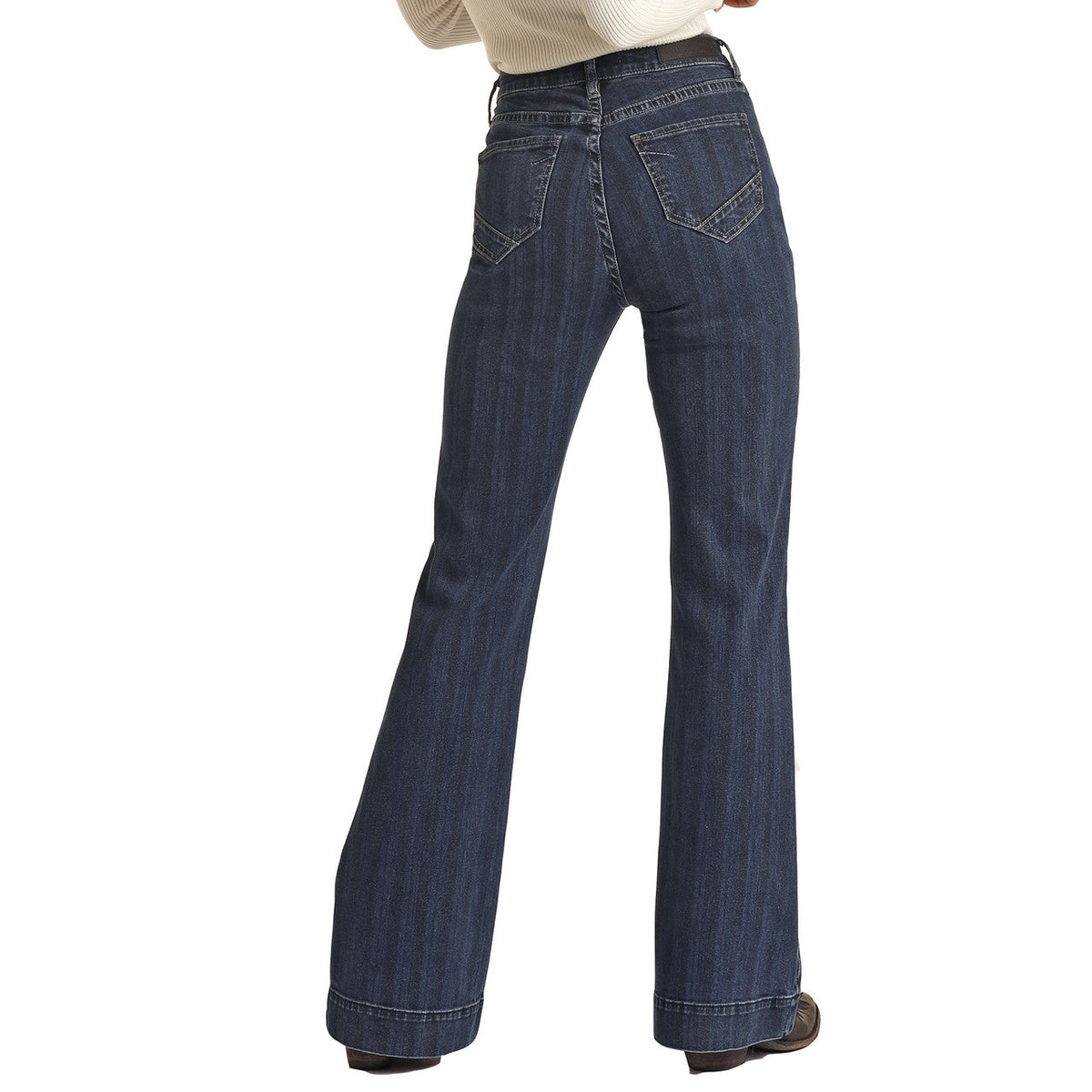Rock & Roll Women's Striped High Rise Trouser