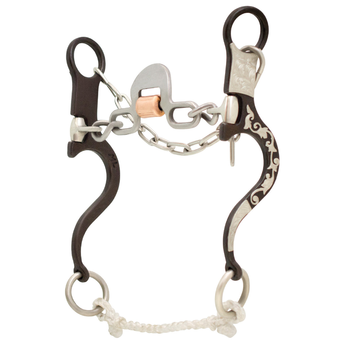 Cowboy Tack Tyler Magnus Series Loose Ring Chain Spoon Bit