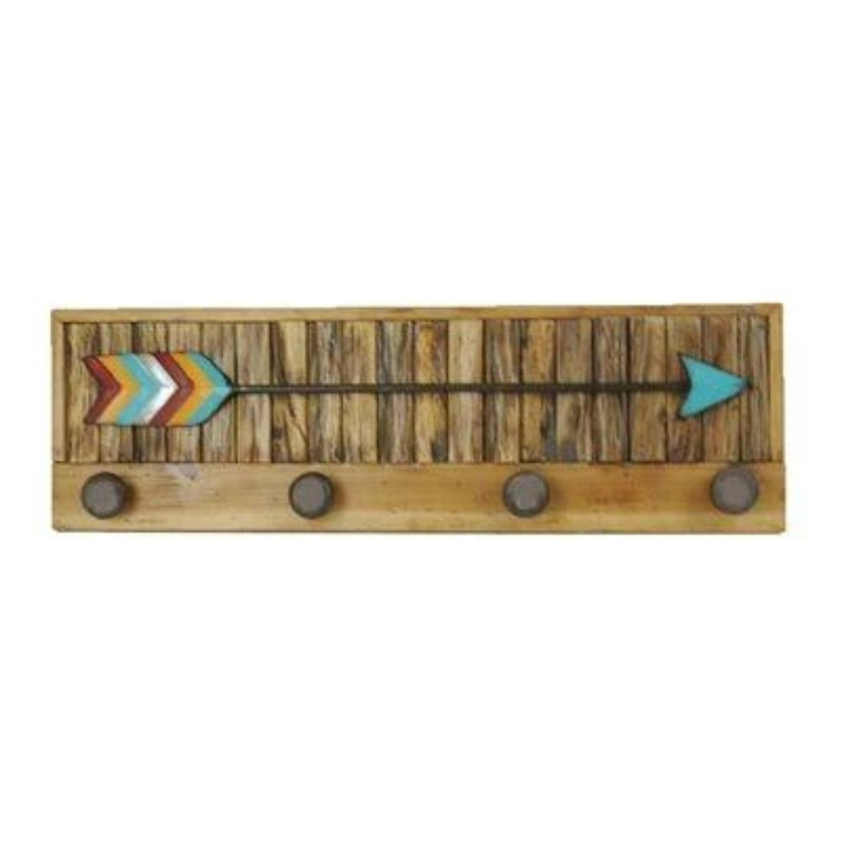 Large Arrow with Knobs Wall Hanging