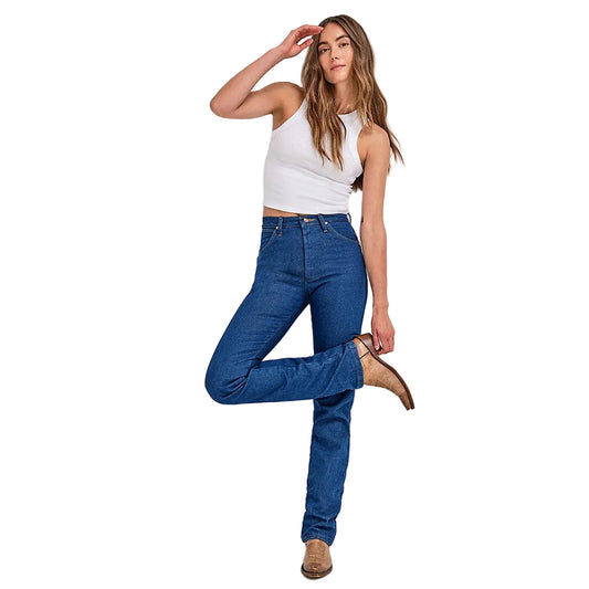 Wrangler Women's Cowboy Cut Slim Fit Jeans - Prewashed Indigo - Irvine Tack & Western Wear