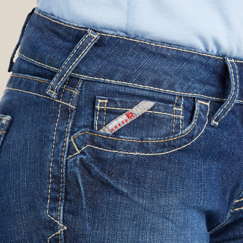 Ariat Women's FR Dura-Stretch Basic Bootcut Jeans - Blue Quartz - Irvine Tack & Western Wear