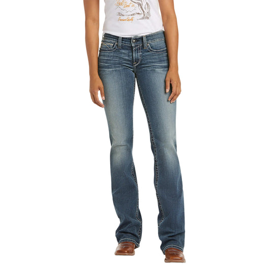 Ariat R.E.A.L Whipstitch Women's Jeans - Rainstorm - Irvine Tack & Western Wear