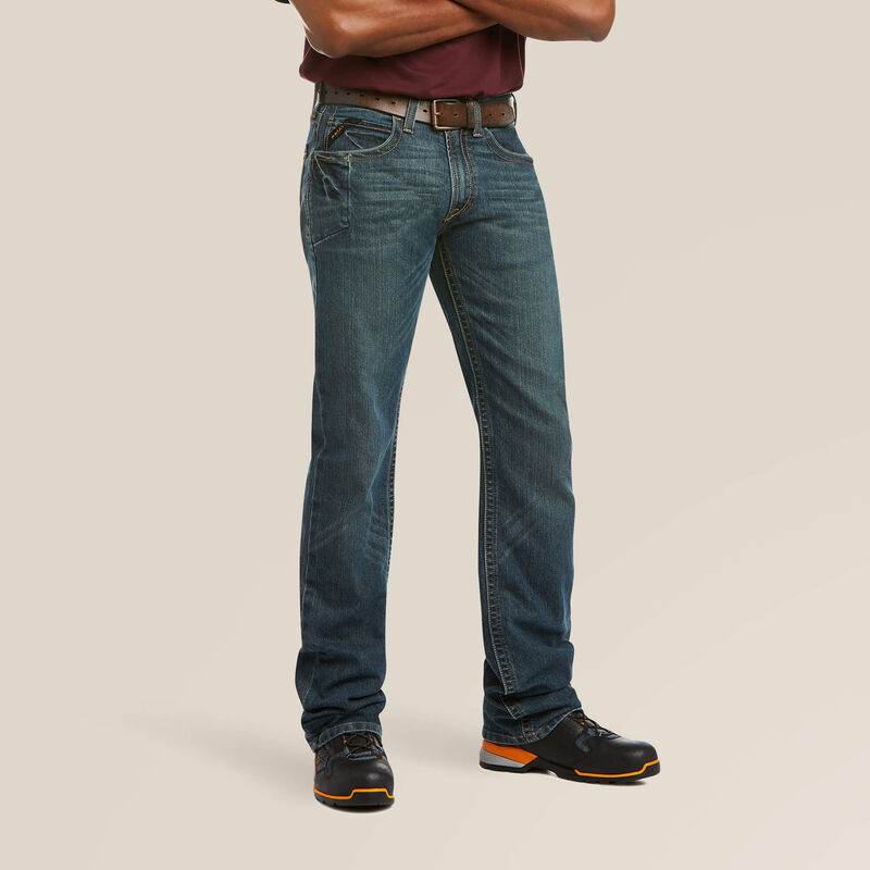 Ariat Rebar M5 Durastretch Edge STK Straight Jean Mens Low Rise - Ironside - Irvine Tack & Western Wear