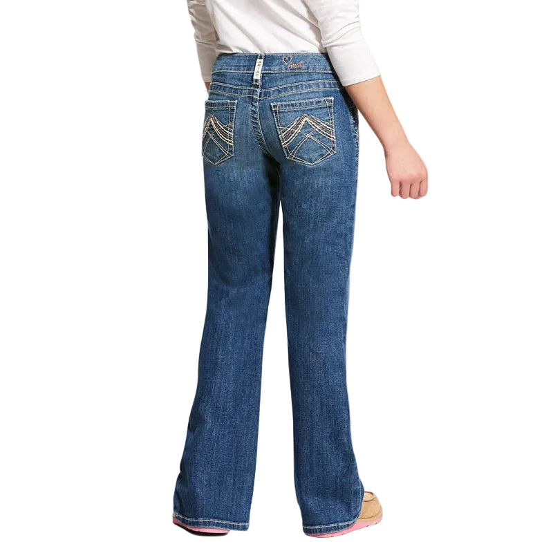 Ariat Girl's Whipstitch Slim Fit Bootcut Jeans - Elanor - Irvine Tack & Western Wear