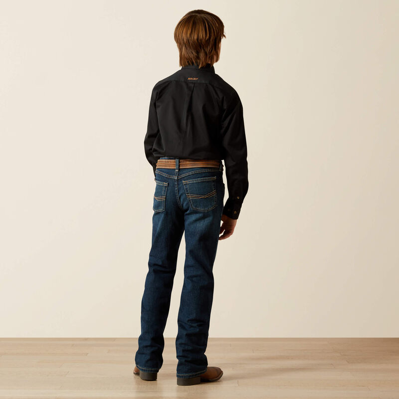 Ariat Boy's B4 Slim Chief Straight Leg Jeans - Mineral Blue