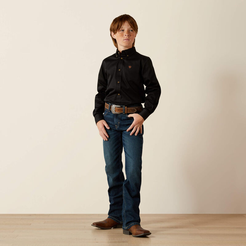 Ariat Boy's B4 Slim Chief Straight Leg Jeans - Mineral Blue