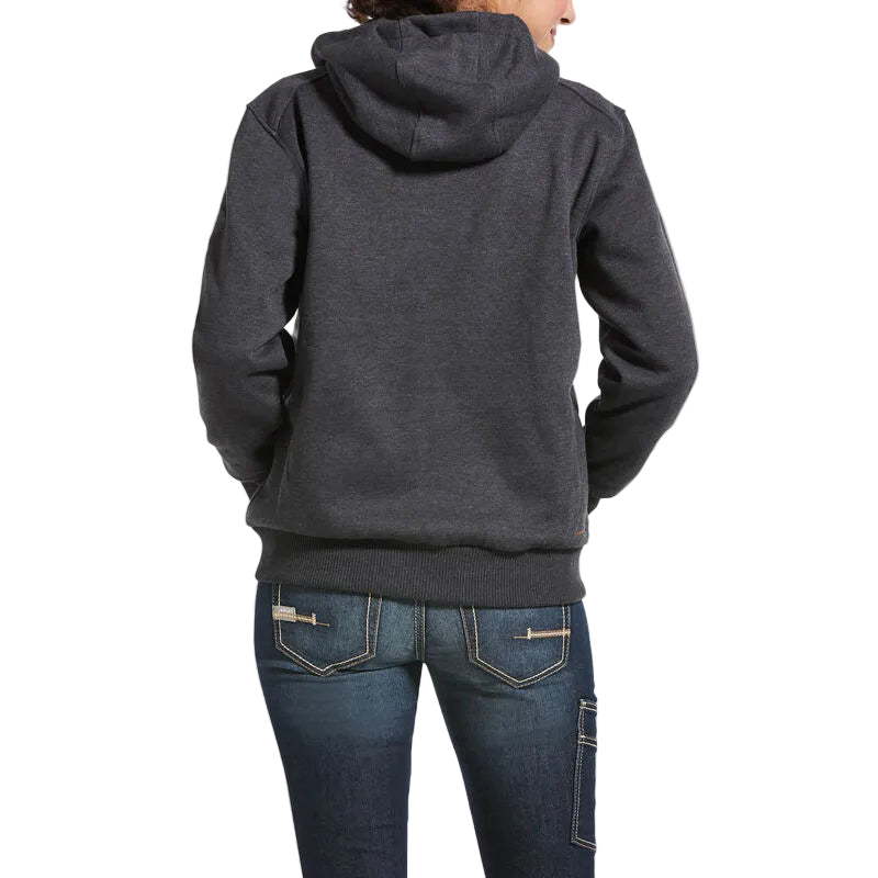 Ariat Women's Rebar All Weather Full Zip Hoodie - Charcoal Heather