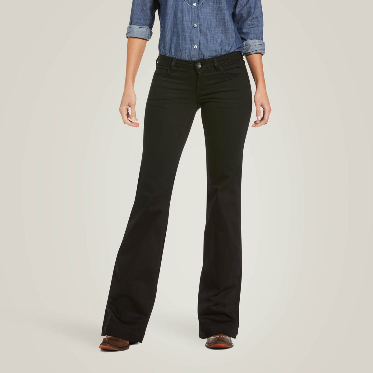 Ariat Women's Trousers MR Forever Wide Jean - Black