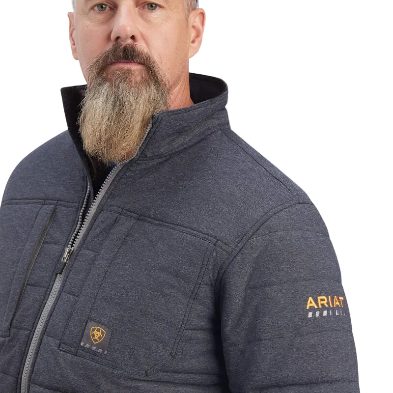 Ariat Mens Rebar Valiant Stretch Canvas Water Resistant Insulated Jacket - Irvine Tack & Western Wear